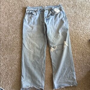 Abercrombie Light Blue 90s Baggy Low Rise